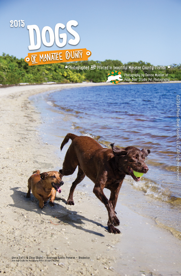 Cover of the Dogs of Manatee County Calendar by Polar Bear Studio