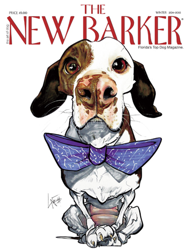Cover Art by John LaFree for The New Barker Magazine Winter 2014-2015